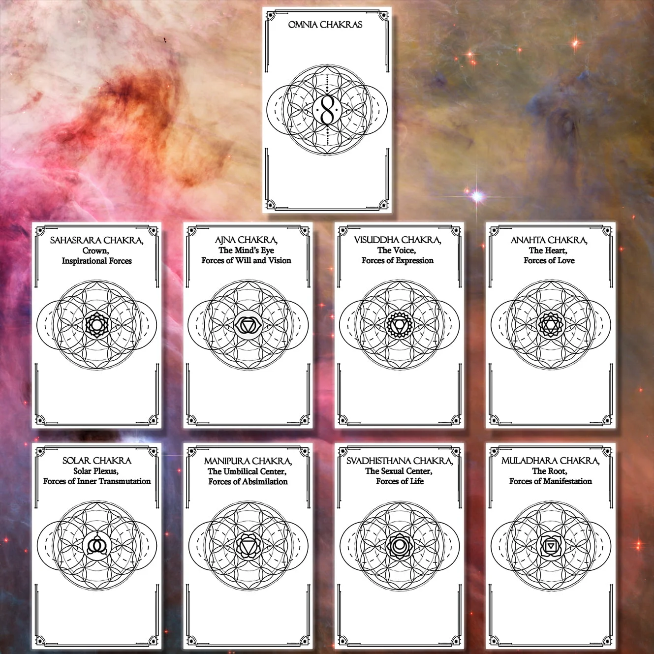 Chakra Rebalance, 9 Cards Set. Green. - Image 7